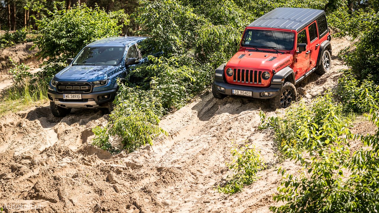 Test: Ford Ranger Raptor kontra Jeep Wrangler Rubicon – dwie różne definicje auta terenowego
