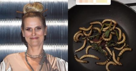 Dominika Tajner zajada się ROBALAMI Z PATELNI: "Kolacja Białkowa! MNIAM" (FOTO)