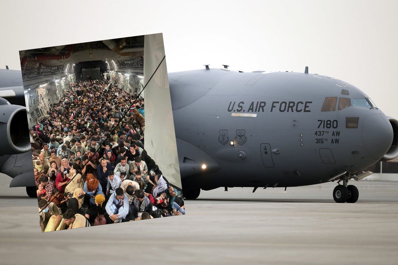 Afganistan. Ponad 600 cywilów wdarło się do samolotu USA. Pilot zdecydował