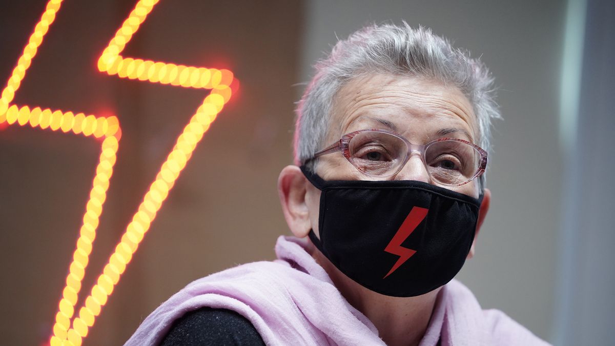 Zdjęcie dnia. Konferencja Strajku Kobiet z prof. Marią Płatek 1