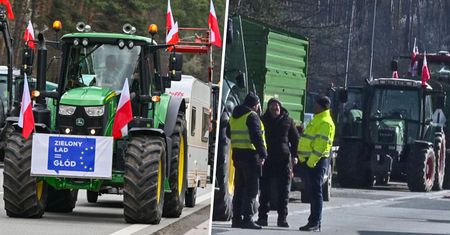 Rolnicy blokują granicę z Niemcami. Ogromne korki na przejściu w Świecku