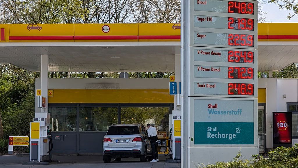 Tankowanie w Niemczech, zdjęcie z 6 kwietnia br.