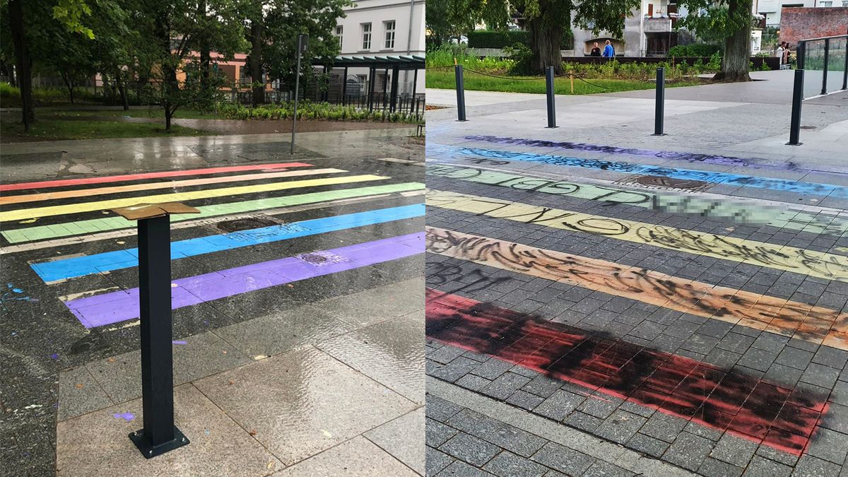 Tęcza w Słupsku zniszczona. Wandalom wystarczyła tylko chwila 1