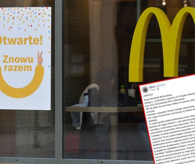 Klient McDonald's stanął w obronie niepełnosprawnego pracownika. Sieć: "Zdarzenie nie powinno mieć miejsca"