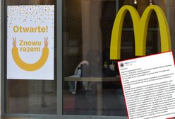 Klient McDonald's stanął w obronie niepełnosprawnego pracownika. Sieć: "Zdarzenie nie powinno mieć miejsca"