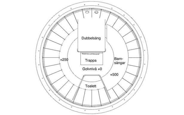 Plan domku (Fot. Treehotel.se)