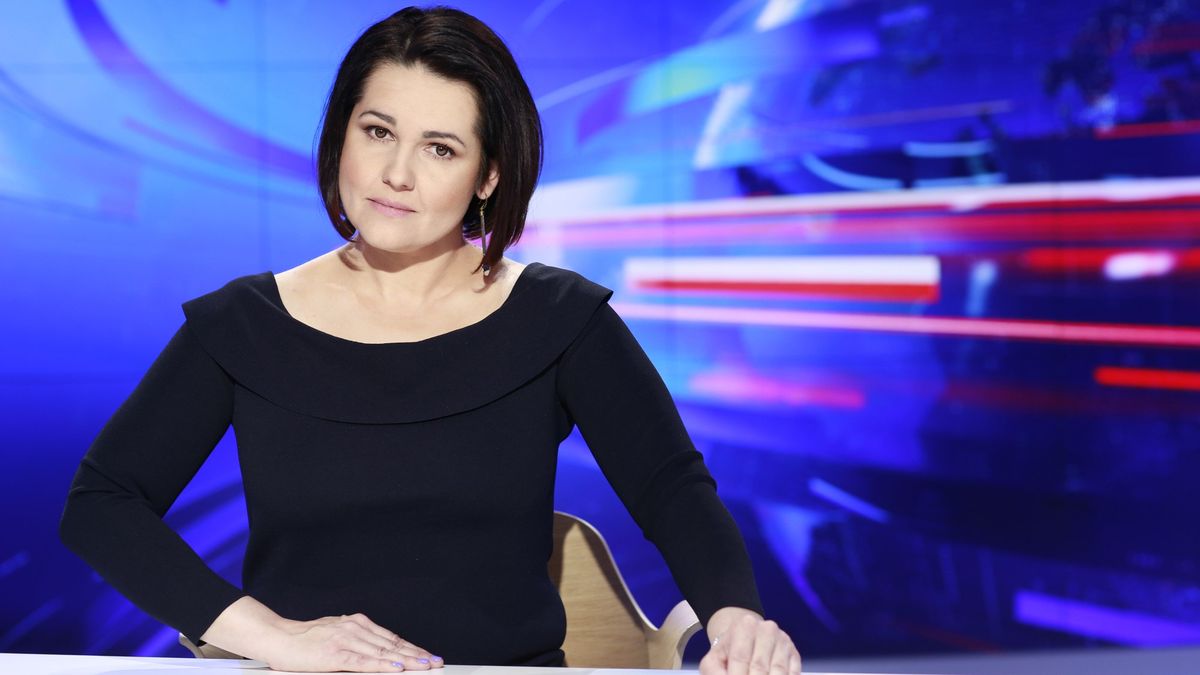 Edyta Lewandowska prowadziła niedzielne wydanie "Wiadomości"