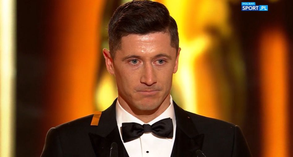 Robert Lewandowski na Gali Mistrzów Sportu (Polsat Sport)
