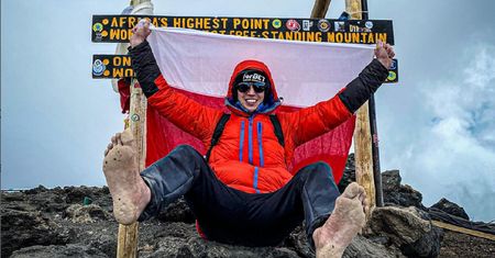Zdobył Kilimandżaro w 2 dni. Polak był bez butów