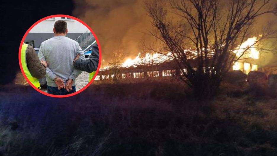Członek jednostki OSP zatrzymany za podpalenie budynku ze słomą