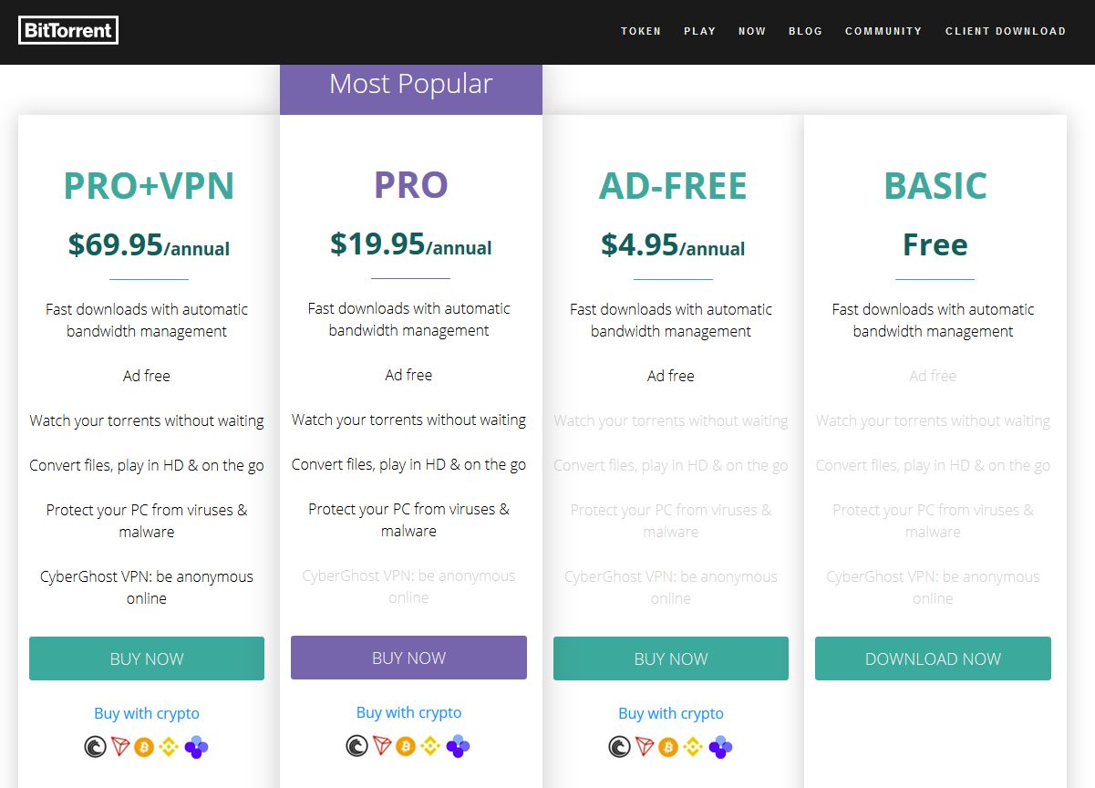 BitTorrent monetyzuje dziś na reklamach i kryptowalutach (fot. BitTorrent)