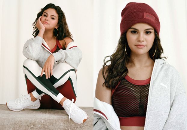 Szczęśliwa (?) Selena Gomez reklamuje odzież sportową