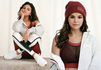 Szczęśliwa (?) Selena Gomez reklamuje odzież sportową