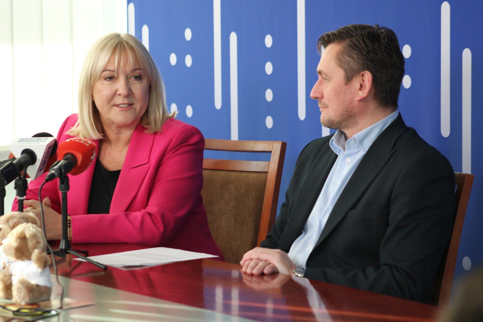 Konferencja prasowa w koszalińskim Urzędzie Miejskim.