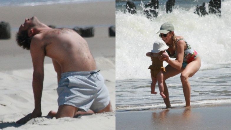 Lara Gessler i Piotr Szeląg z córką Neną