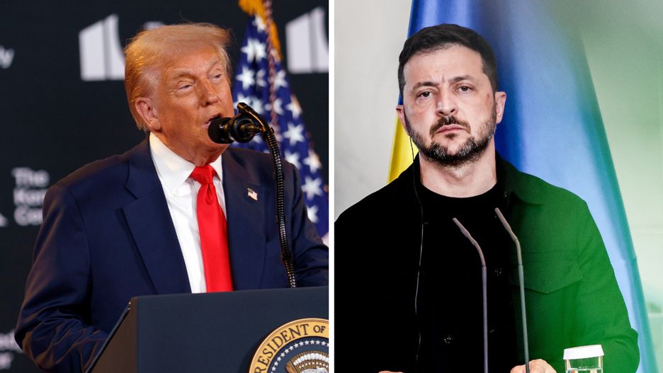 Donald Trump i Wołodymyr Zełenski