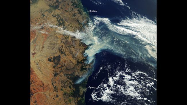 Zdjęcia satelitarne pokazują skalę pożarów w Australii. Są naprawdę ogromne 11