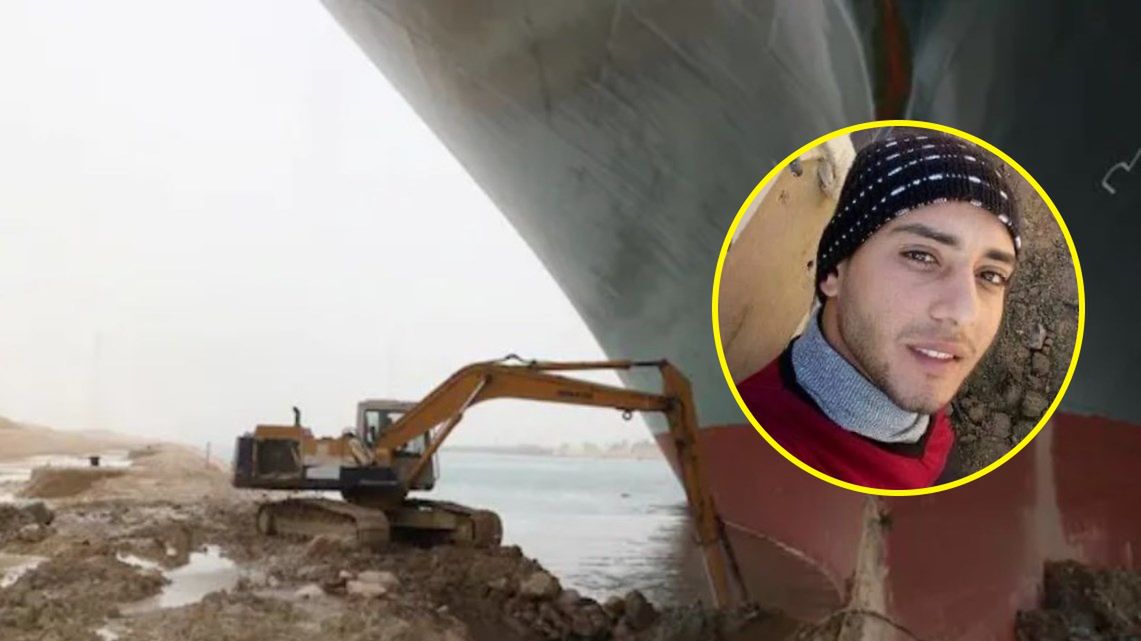 Operator koparki w Kanale Sueskim wyznaje, że nie dostał wypłaty za ciężką pracę