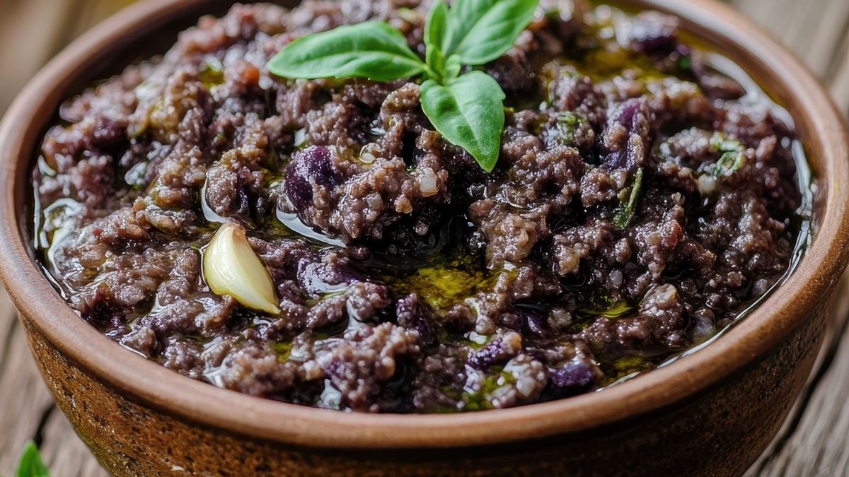 Pesto z czarnych oliwek