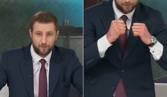 Bokserski pokaz Kłeczka w Republice. To miało symbolizować prezydenta