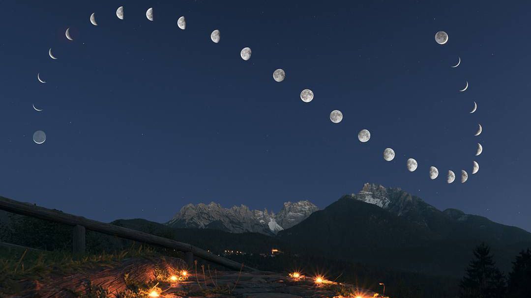 Zobacz cały cykl Księżyca na jednym zdjęciu 1