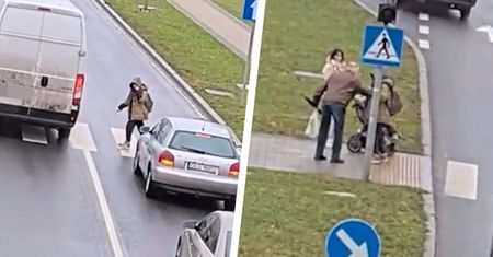 Pieszy na pasach na czerwonym świetle. Świadek nie wytrzymał