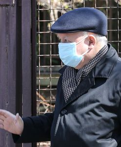 Koronawirus w Polsce. Obowiązek zakrywania twarzy również dla prezesa PiS. Jarosław Kaczyński i maseczka z kotem