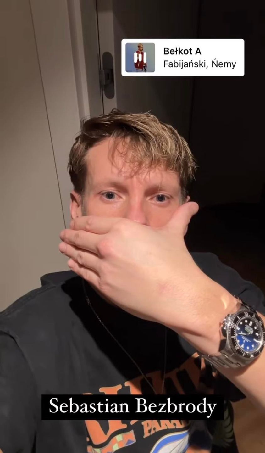 Sebastian Fabijański zgolił brodę