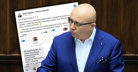 Awantura z udziałem posła. Jest oświadczenie i zrzuty wiadomości