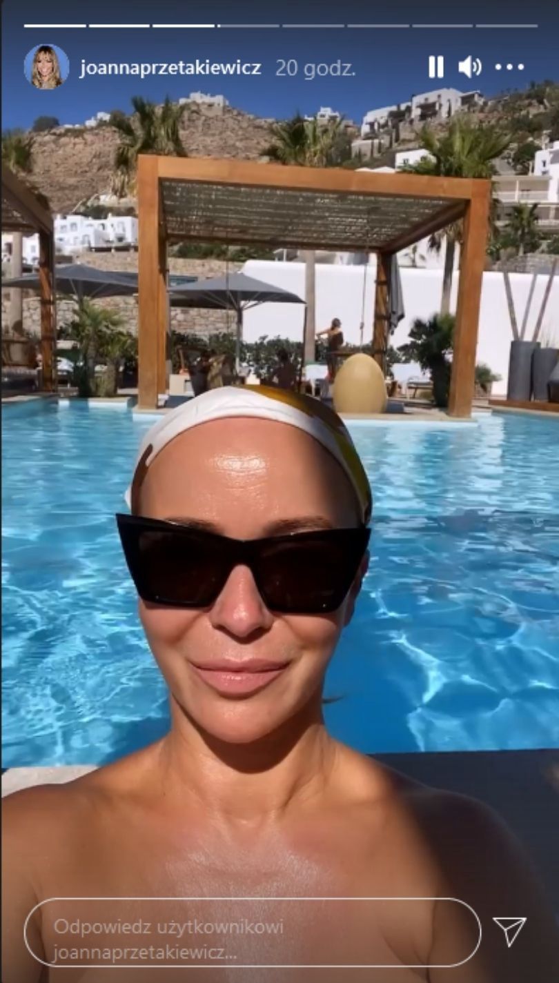 Joanna Przetakiewicz w końcu poleciała na Mykonos