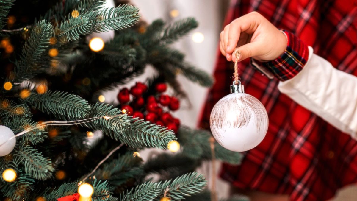 Biedronka ubieranie choinki choinka