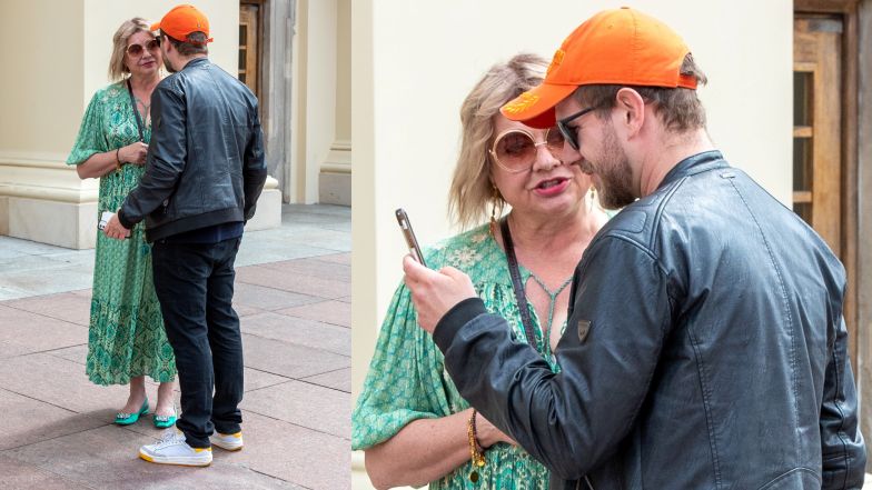 Antek Królikowski z matką snują się przed kościołem, w którym miał odbyć się chrzest Vincenta