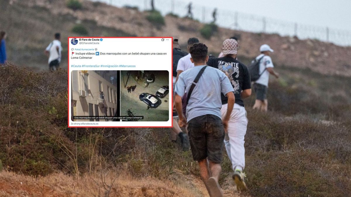 Migranci wdzierają się do Ceuty w Hiszpanii