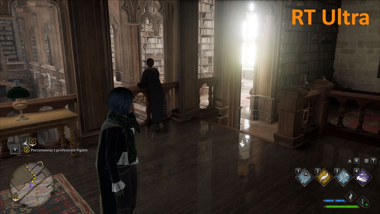 Hogwarts Legacy - RT odbicia - ustawienia  ultra