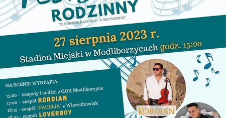Festyn Rodzinny w Modliborzycach 2023. Wystąpią: Kordian, Loverboy, Marvel