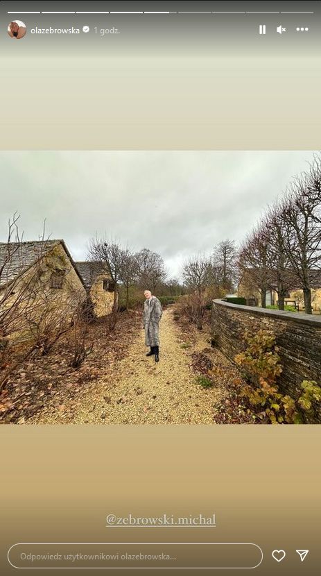 Ubrani w futra Aleksandra i Michał Żebrowscy relacjonują wyjazd bez dzieci