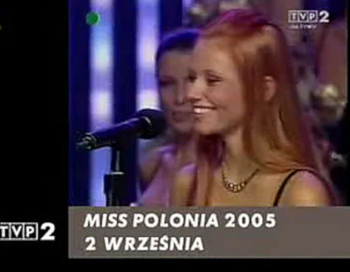 Agata Rubik, wówczas jeszcze Paskudzka, podczas konkursu Miss Polonia