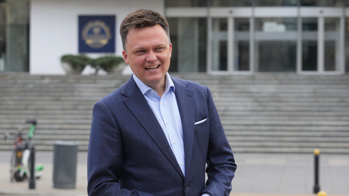 Lider Ruchu Polska 2050 Szymon Hołownia uważa, że przyjęcie euro to polska racja stanu