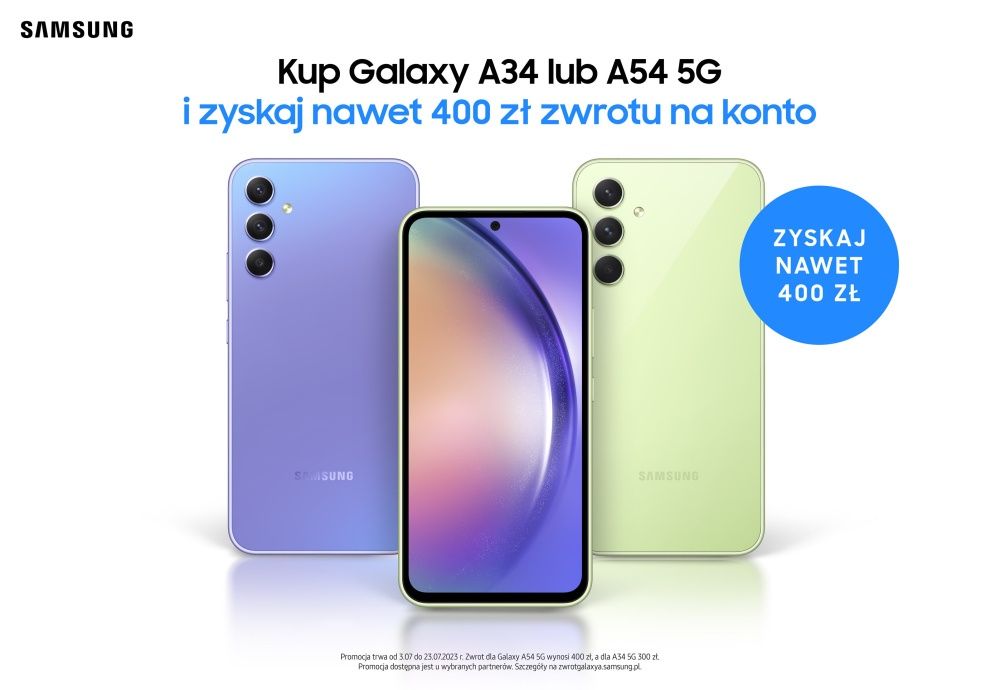 Galaxy A54 lub Galaxy A34