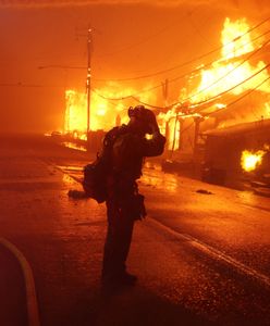 Pożary w Los Angeles. Ekspert: Jak pod wpływem miotacza ognia