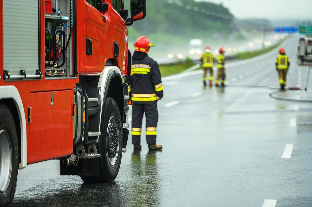 Makabra na autostradzie A2. Droga do granicy zablokowana