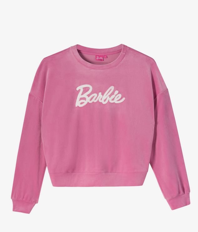Bluza welurowa z kolekcji Barbie marki Pepco