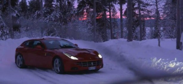 Ferrari FF przerywa ciszę koła podbiegunowego [wideo]