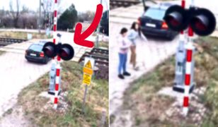 Auto zepsuło się na torach. W środku była matka z dzieckiem