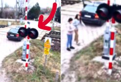 Auto zepsuło się na torach. W środku była matka z dzieckiem