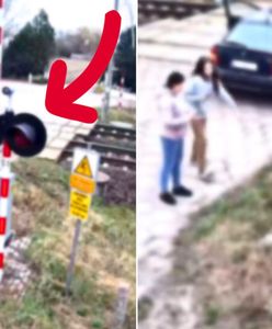 Auto zepsuło się na torach. W środku była matka z dzieckiem