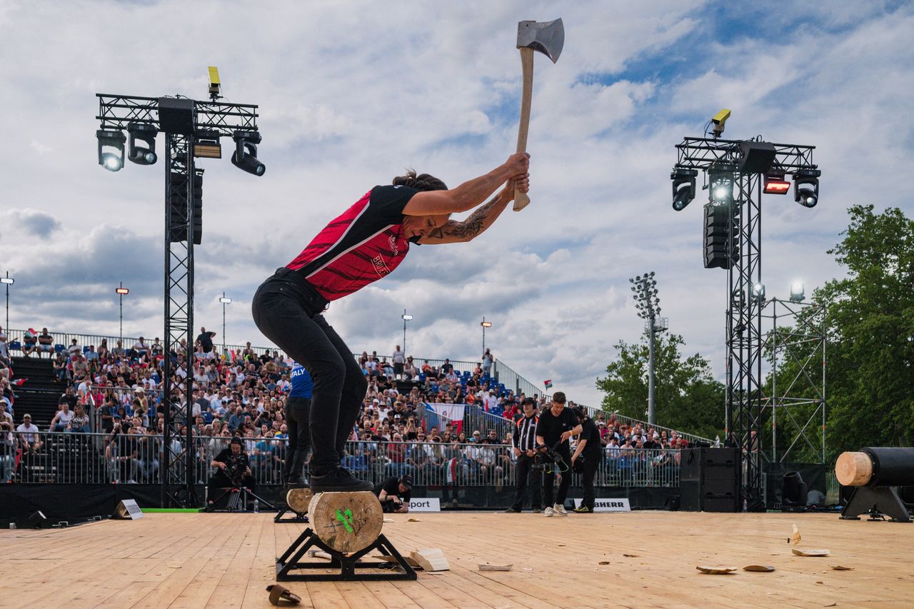 Wielkopolanin wśród najlepszych drwali świata. Michał Dubicki piąty podczas World Trophy 2026 w Budapeszcie