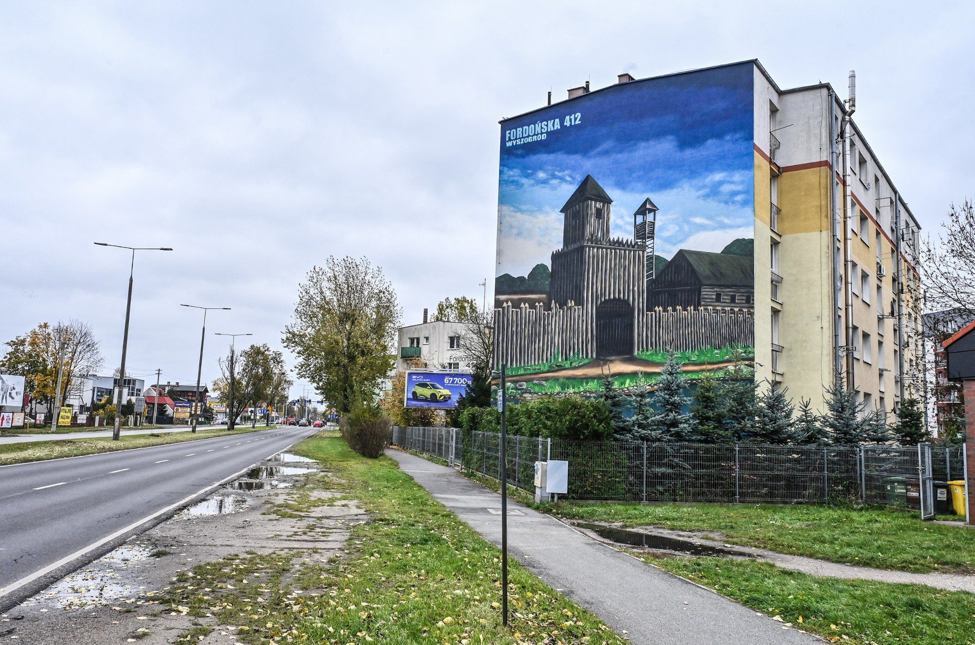 Prace nad nowym muralem przy ul. Fordońskiej ukończono kilka dni temu.