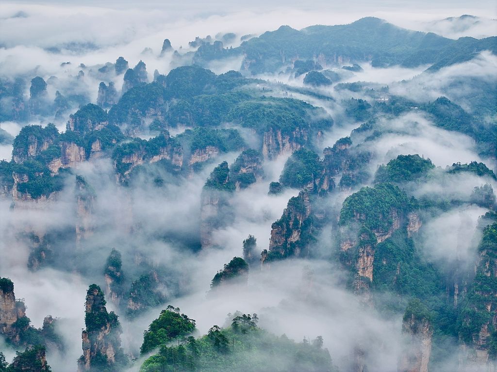 Park narodowy Zhangjiajie robi wrażenie