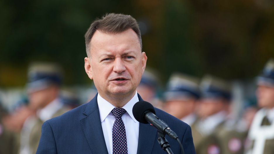 Nadanie sztandaru Wojskowemu Og�lnokszta?c?cemu Liceum Informatycznemu
08.10.2022 Warszawa Nadanie sztandaru Wojskowemu Ogolnoksztalcacemu Liceum Informatycznemu
fot: Oleg Marusic/REPORTER 
n/z: Mariusz Blaszczak
Oleg Marusic/REPORTER